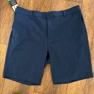 Banana Republic Men's Blue Causal Flat Front Shorts Size 38 NWT‎